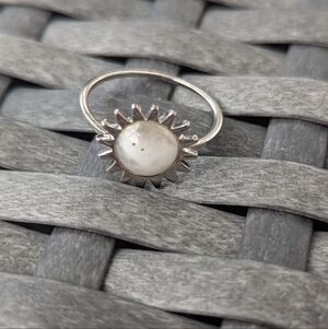 Pura Vida Silver Sun Ring Size 7